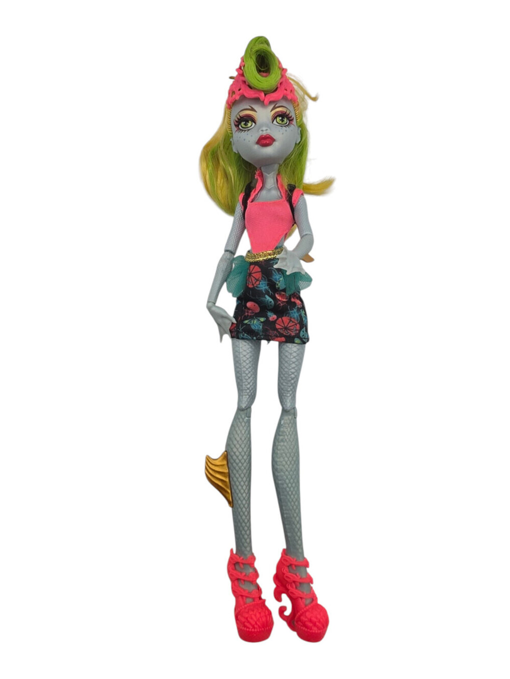 Monster High Lagoonafire Doll Freaky Fusion Mattel 2013 Lagoona Blue Jinafire